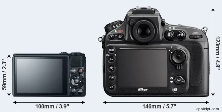 Comparison S120 or D800 rear
