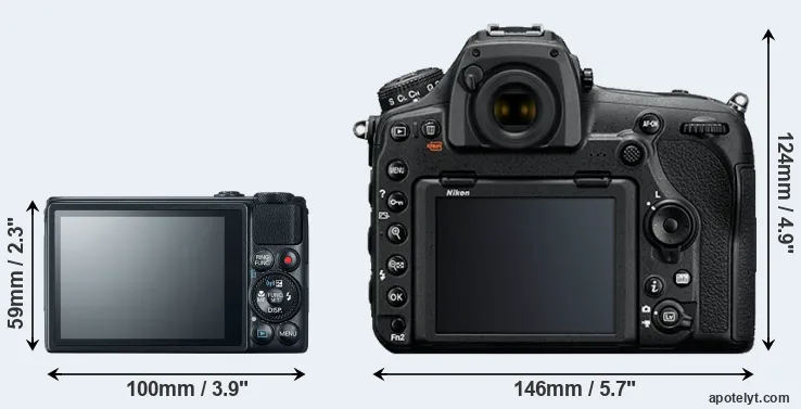 Comparison S120 or D850 rear