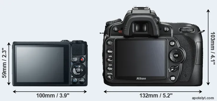 Comparison S120 or D90 rear
