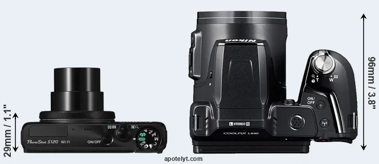 Compare S120 versus L840 top