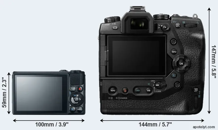 Comparison S120 or E-M1X rear