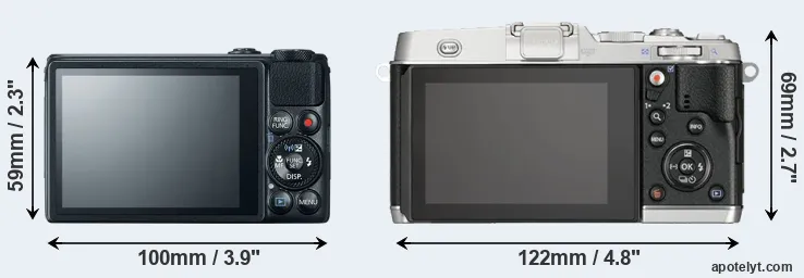 Comparison S120 or E-P5 rear
