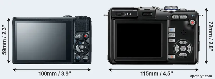 Comparison S120 or E-PL1 rear