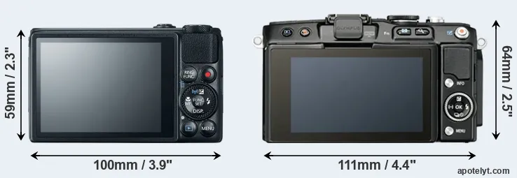 Comparison S120 or E-PL5 rear