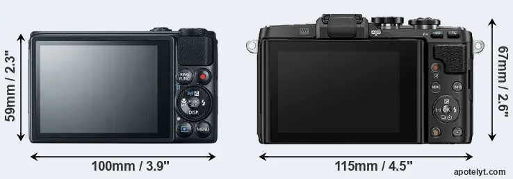 Comparison S120 or E-PL7 rear