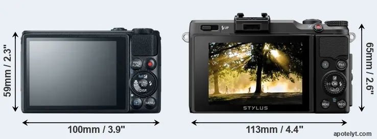 Comparison S120 or XZ-2 rear