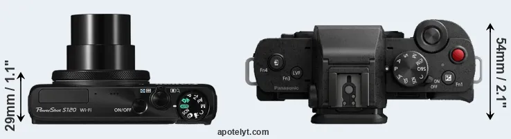 Compare S120 versus G100 top