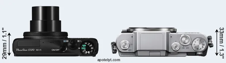 Compare S120 versus GF7 top