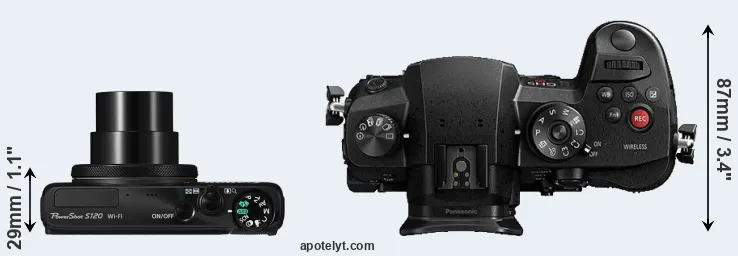 Compare S120 versus GH5s top