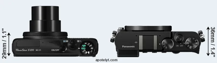 Compare S120 versus GM5 top