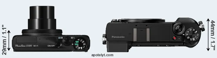 Compare S120 versus GX85 top