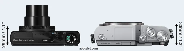 Compare S120 versus GX850 top