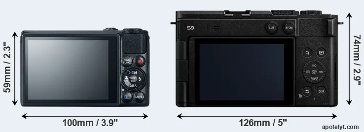 Comparison S120 or S9 rear