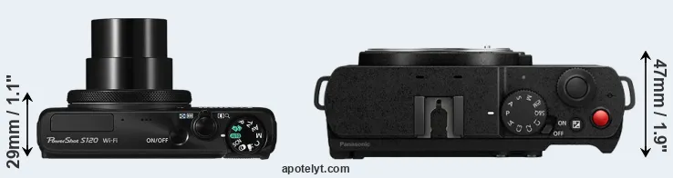 Compare S120 versus S9 top