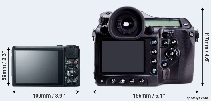 Comparison S120 or 645D rear