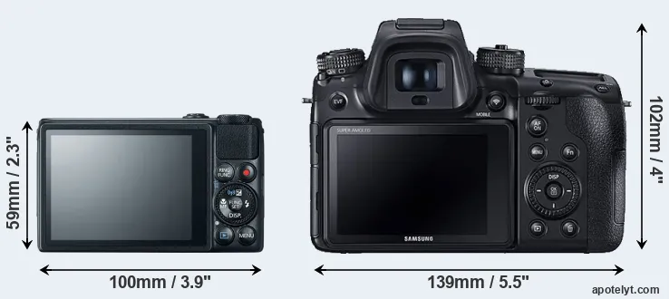 Comparison S120 or NX1 rear
