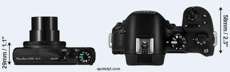 Compare S120 versus NX30 top