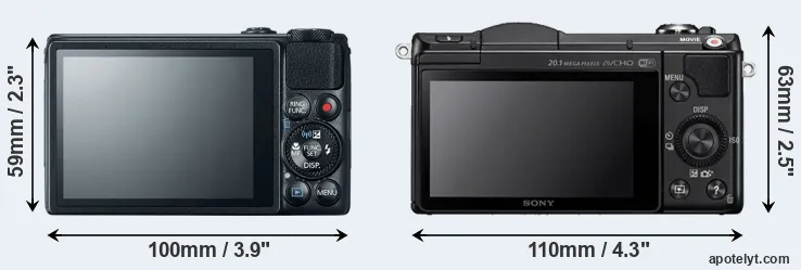 Comparison S120 or A5000 rear