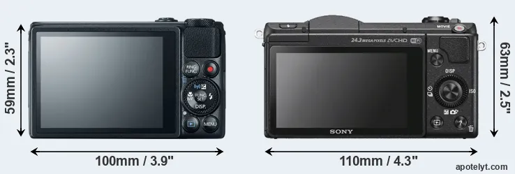 Comparison S120 or A5100 rear