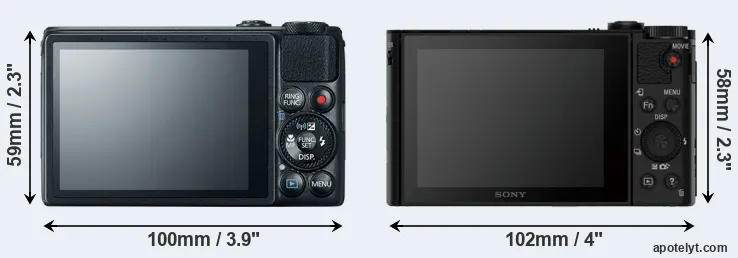 Comparison S120 or HX90V rear