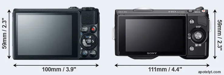 Comparison S120 or NEX-5N rear