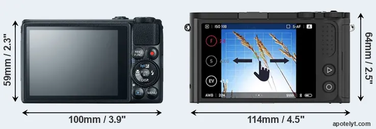 Comparison S120 or M1 rear
