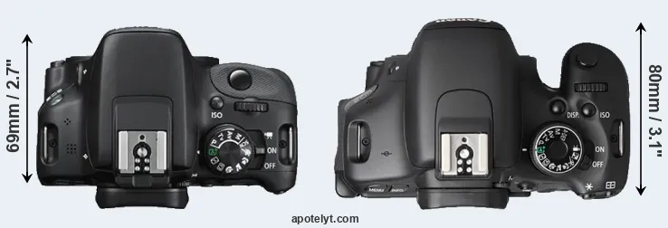 Compare SL1 versus T3i top
