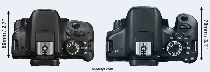 Compare SL1 versus T6i top