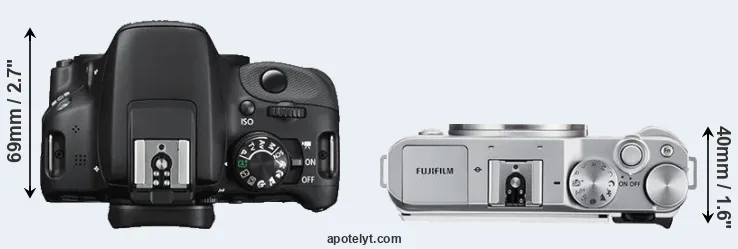 Compare SL1 versus X-A3 top