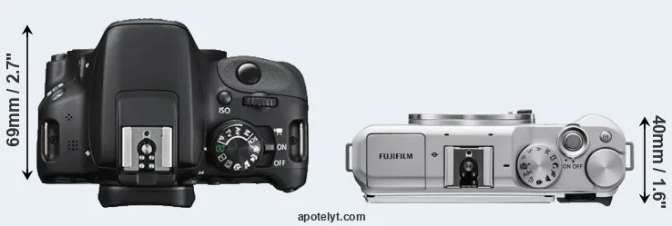 Compare SL1 versus X-A5 top