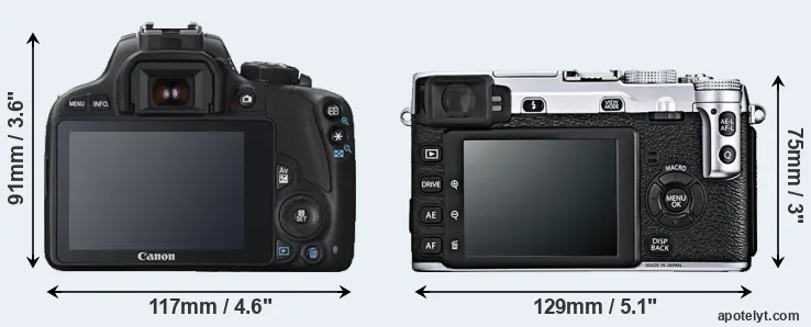 Comparison SL1 or X-E1 rear