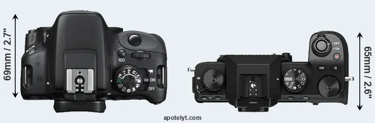 Compare SL1 versus X-S10 top