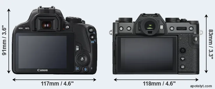 Comparison SL1 or X-T30 rear