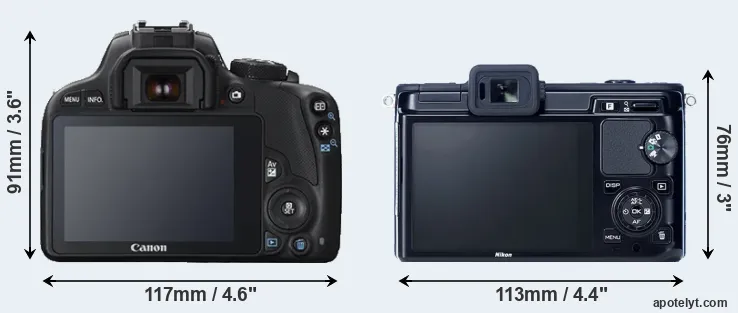 Comparison SL1 or V1 rear