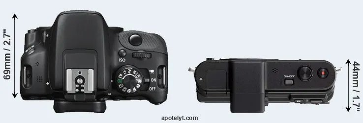 Compare SL1 versus V1 top