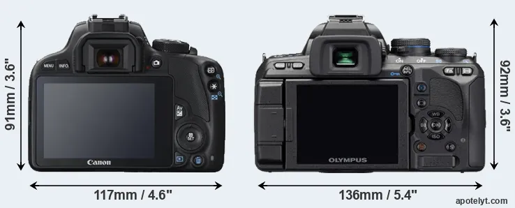 Comparison SL1 or E-510 rear