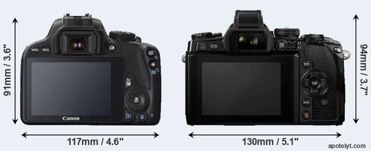 Comparison SL1 or E-M1 rear