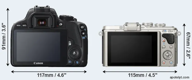 Comparison SL1 or E-PL8 rear