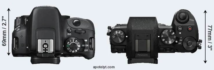 Compare SL1 versus G7 top