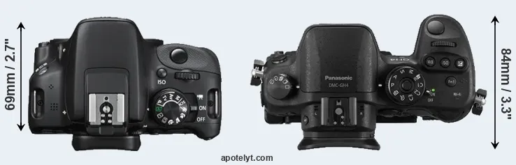 Compare SL1 versus GH4 top