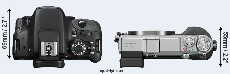 Compare SL1 versus GX7 top