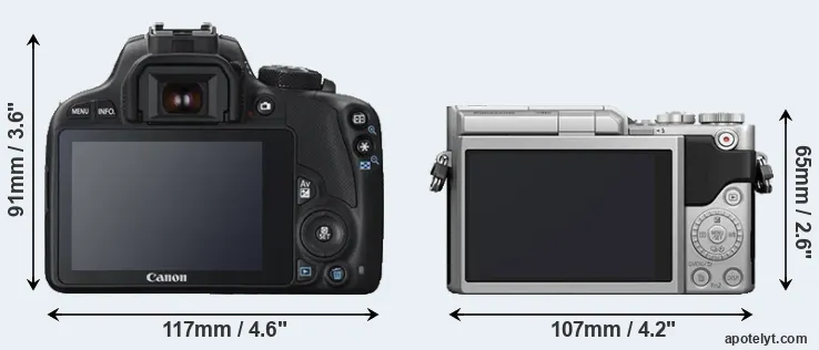 Comparison SL1 or GX800 rear