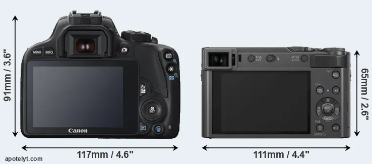 Comparison SL1 or ZS200 rear