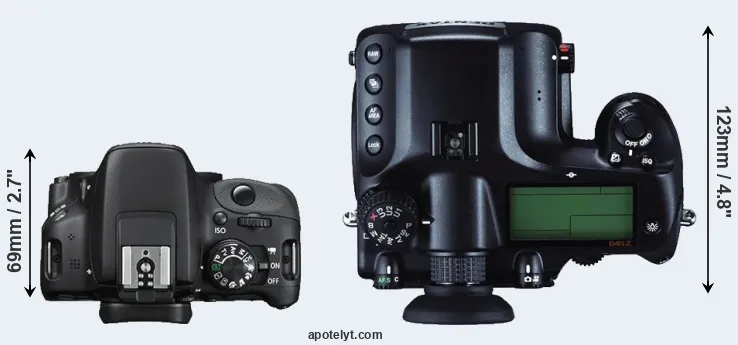 Compare SL1 versus 645Z top