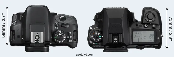Compare SL1 versus K-5 top