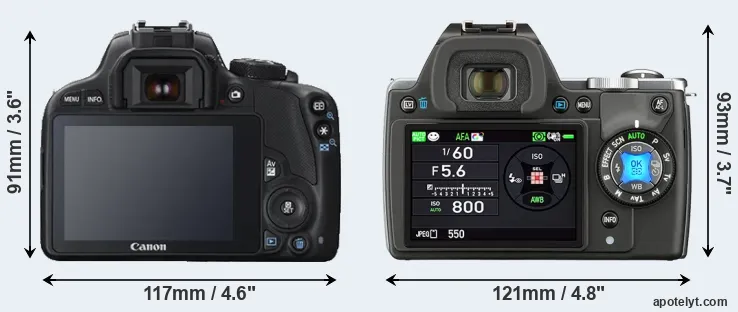 Comparison SL1 or K-S1 rear