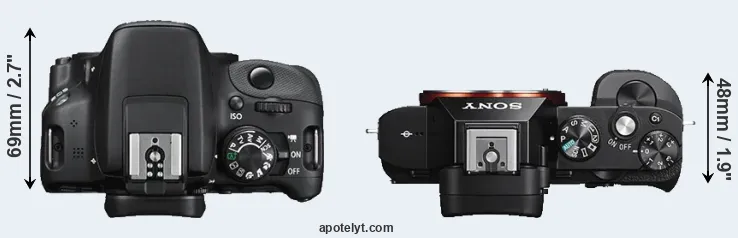Compare SL1 versus A7S top