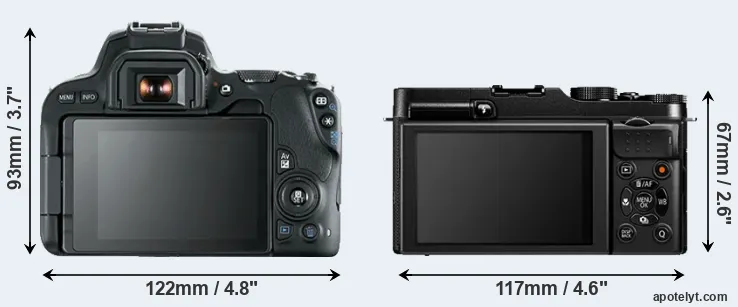 Comparison SL2 or X-A1 rear