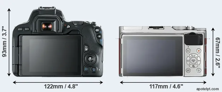 Comparison SL2 or X-A3 rear