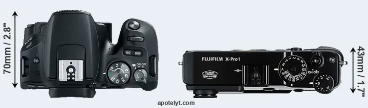 Compare SL2 versus X-Pro1 top